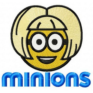 Blonde Minion 2 embroidery design - Embroidery Design