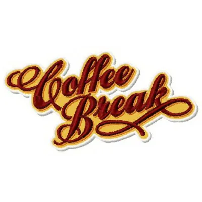 Preview of Coffee Break 2 embroidery design featuring coffee-themed stitched motifs for your next project.