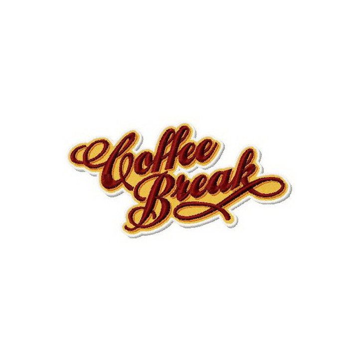 Coffee break 2 embroidery design - Embroidery Design