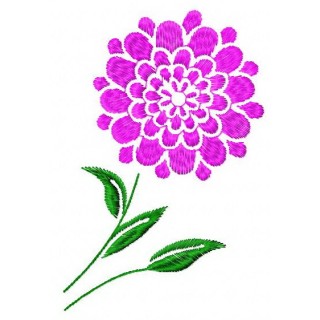 Round flower 2 embroidery design - Embroidery Design