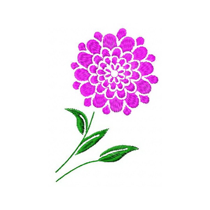 Round flower 2 embroidery design - Embroidery Design