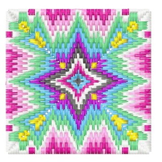 Square decoration 1 embroidery design - Embroidery Design