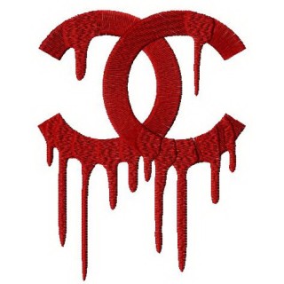 Chan drip logo embroidery design - Embroidery Design