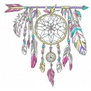 Dreamcatcher 3 embroidery design - Embroidery Design