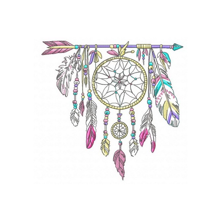 Dreamcatcher 3 embroidery design - Embroidery Design