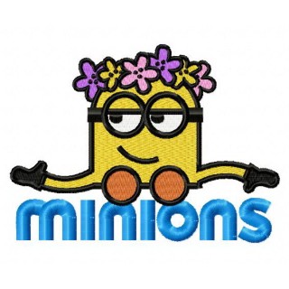 Hawaiian Minion 2 embroidery design - Embroidery Design
