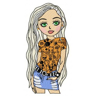 I love Doodles 3 embroidery design - Embroidery Design