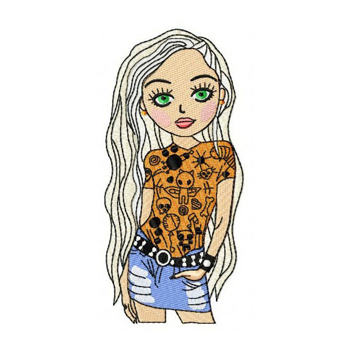 I love Doodles 3 embroidery design - Embroidery Design