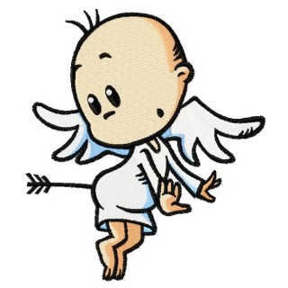 Baby cupid 4 embroidery design - Embroidery Design