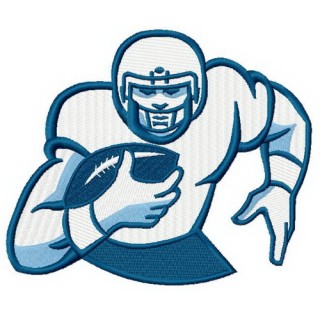 American football player 7 embroidery design - Embroidery Design
