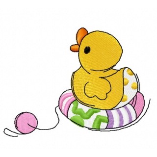 Toy rubber duck embroidery design - Embroidery Design