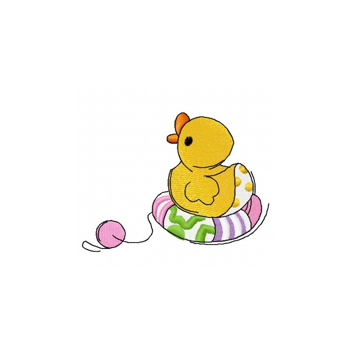 Toy rubber duck embroidery design - Embroidery Design