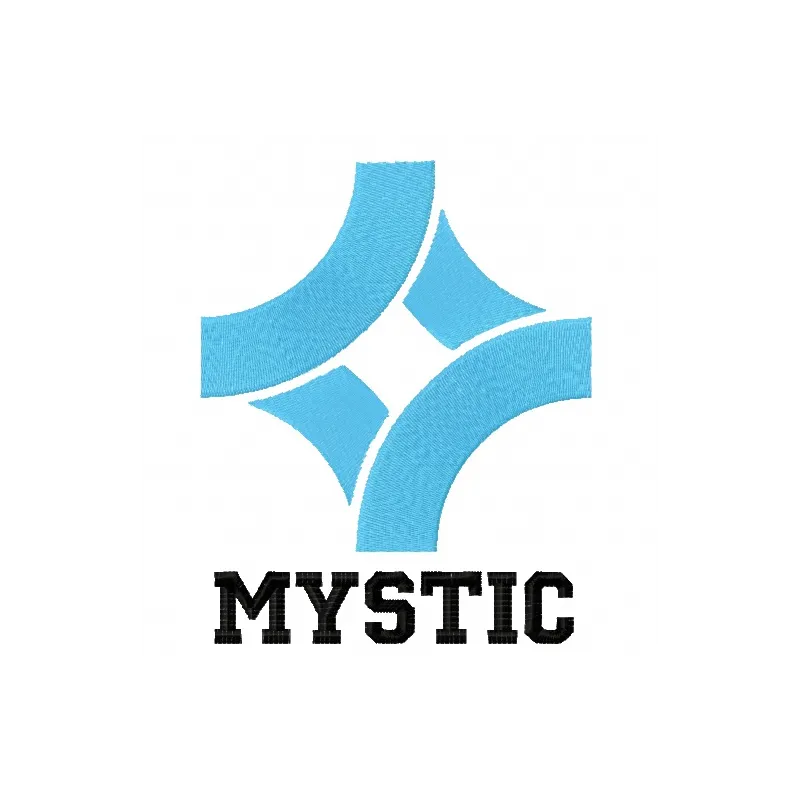 Team Mystic logo embroidery design showcasing a vibrant blue bird emblem for Pokemon enthusiasts.