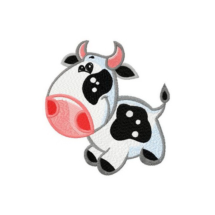 Tine cow embroidery design - Embroidery Design