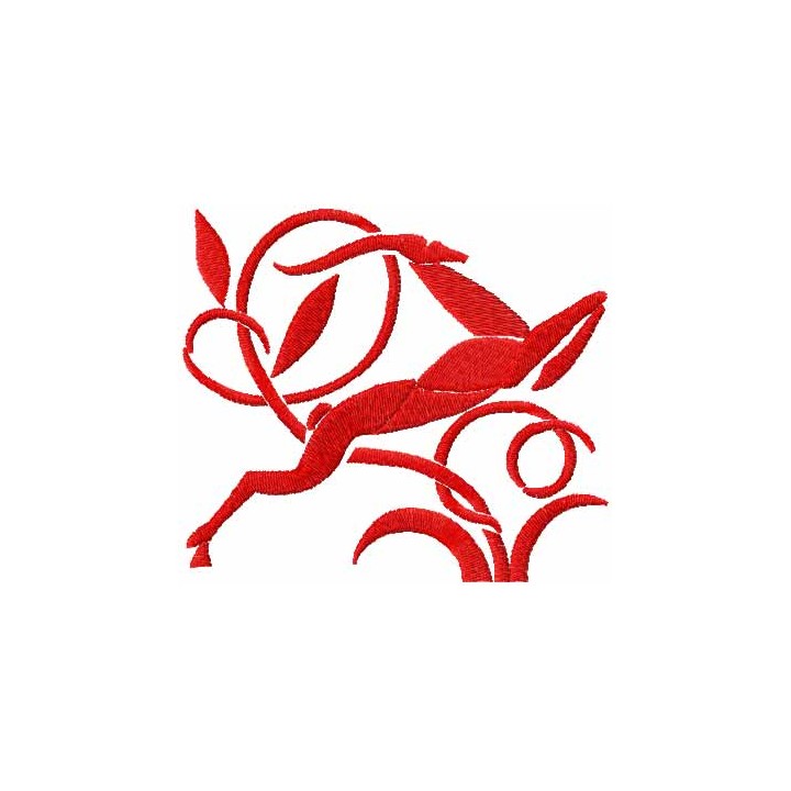 Antelope embroidery design - Embroidery Design