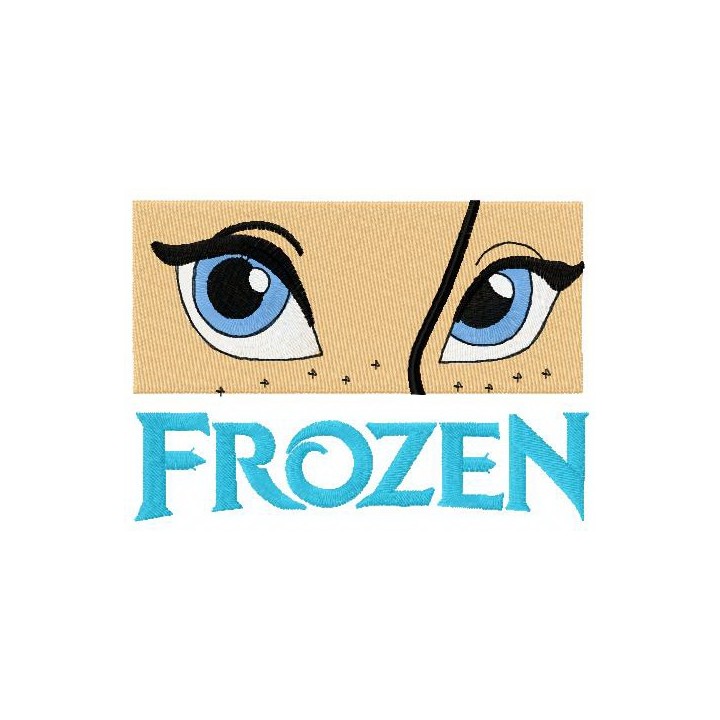 Anna's eyes embroidery design - Embroidery Design