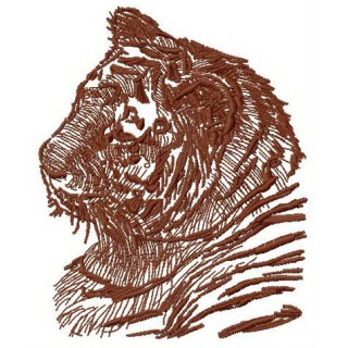Bengal tiger embroidery design - Embroidery Design