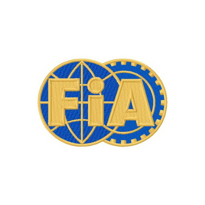 International Automobile Federation logo embroidery design - Embroidery Design