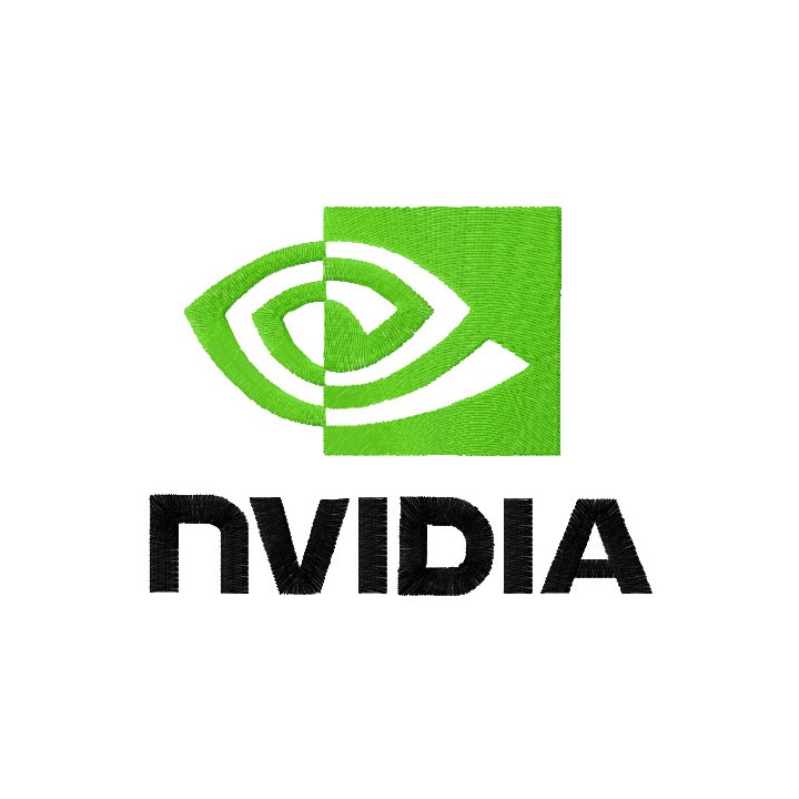 Nvidia logo embroidery design - Embroidery Design