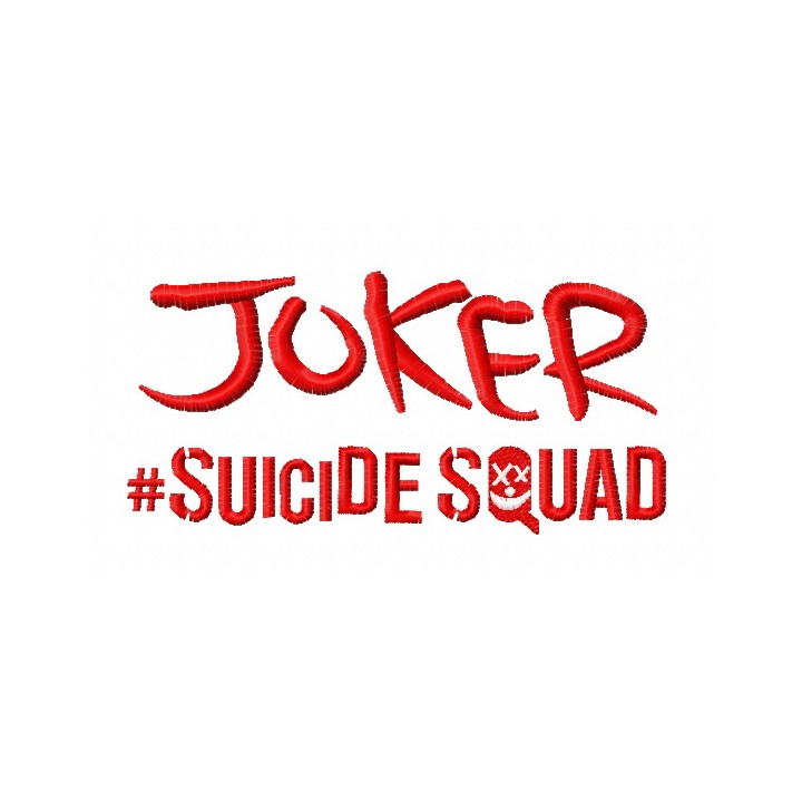 Suicide Squad Joker 3 embroidery design - Embroidery Design
