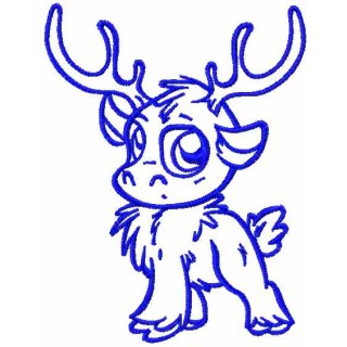 Sven chibi 3 embroidery design - Embroidery Design