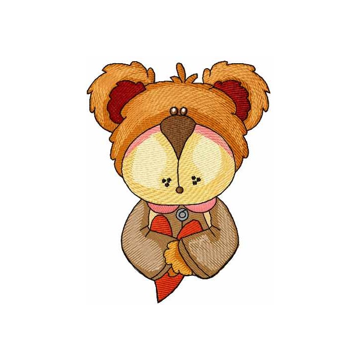 Teddy my heart embroidery design - Embroidery Design