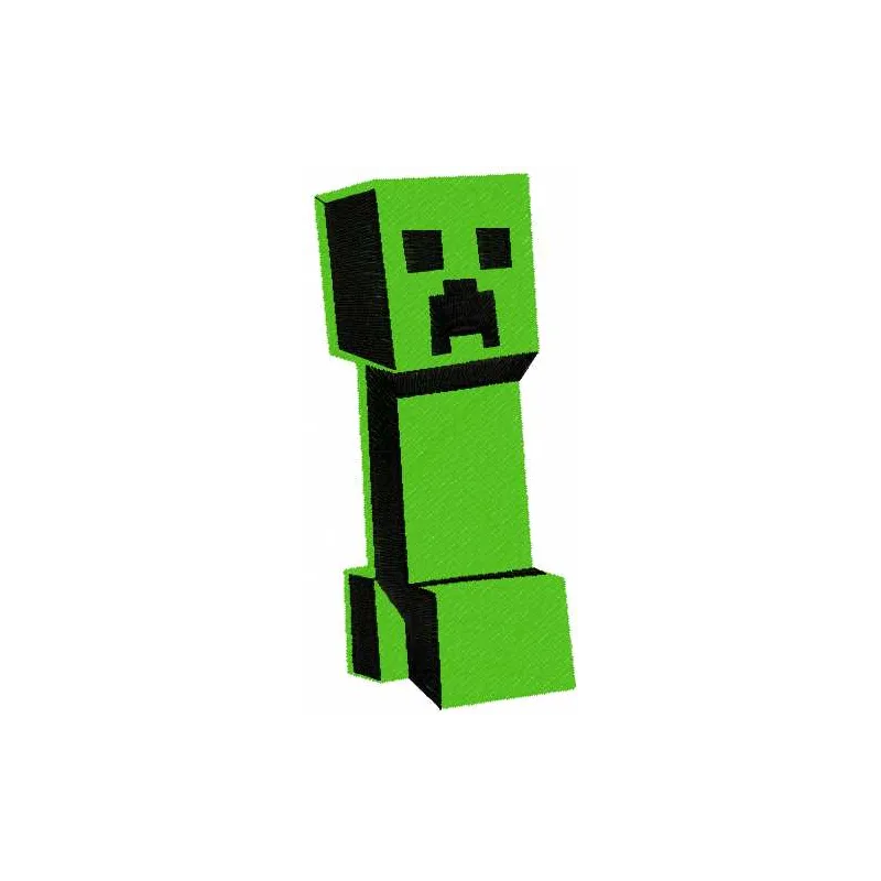 Minecraft Creeper 9 embroidery design preview showcasing a playful Creeper motif for creative stitching projects.