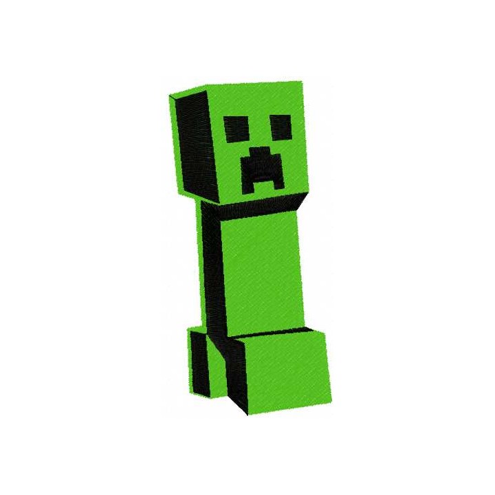 Minecraft Creeper 9 embroidery design - Embroidery Design