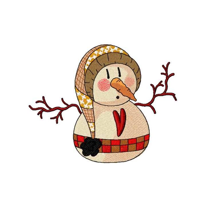 Vintage Snowball embroidery design - Embroidery Design