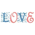 Love embroidery design featuring romantic quotes, perfect for personalizing gifts or home decor items.