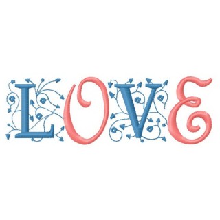 Love embroidery design - Embroidery Design