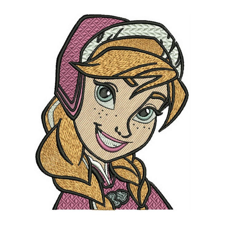 Adorable Anna embroidery design - Embroidery Design