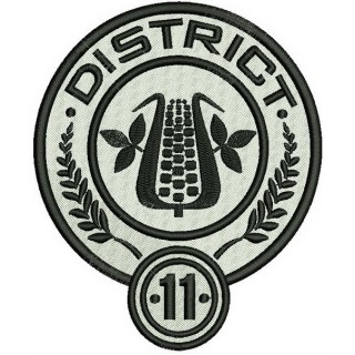 District 11 logo embroidery design - Embroidery Design