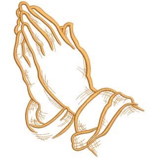 Church pray embroidery design - Embroidery Design