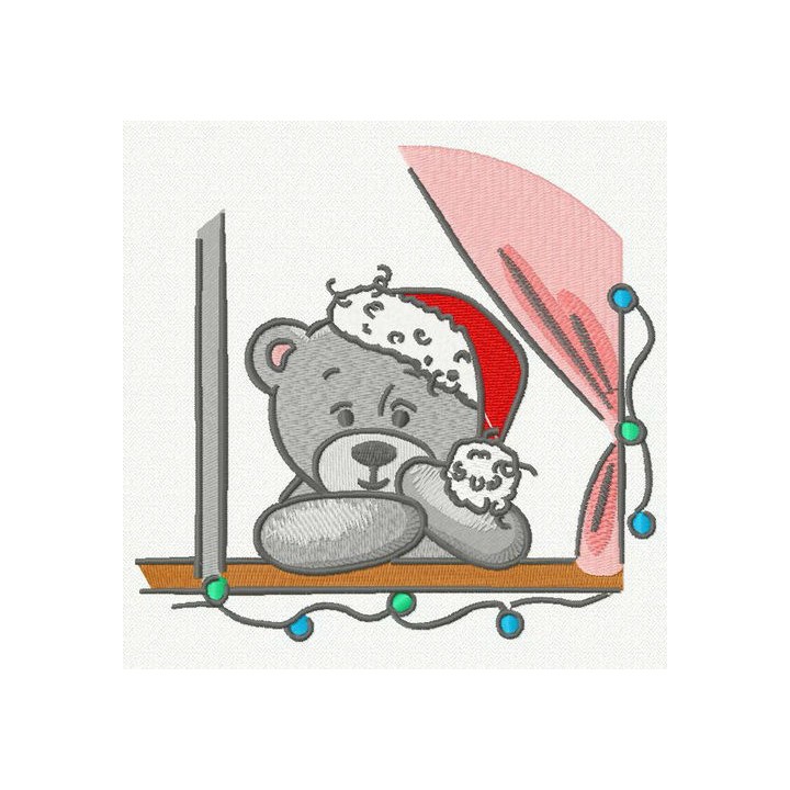 Waiting for Christmas 3 embroidery design - Embroidery Design