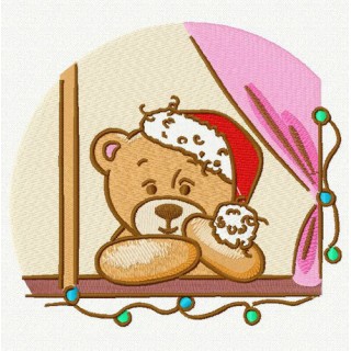 Waiting for Christmas 2 embroidery design - Embroidery Design