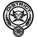 District 10 logo embroidery design preview showcasing a creative pattern ideal for movie-themed projects.