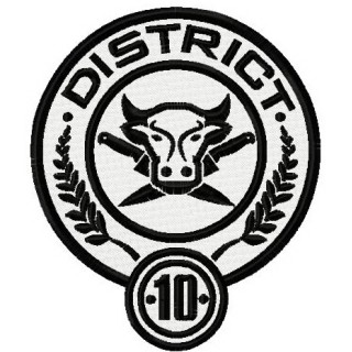 District 10 logo embroidery design - Embroidery Design
