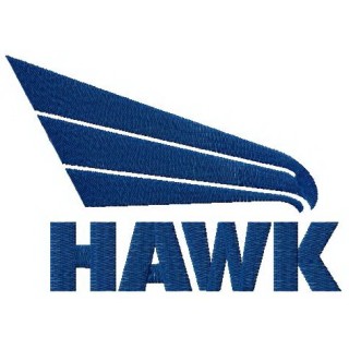 Hawk perfomance logo embroidery design - Embroidery Design