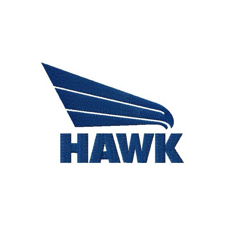 Hawk perfomance logo embroidery design - Embroidery Design