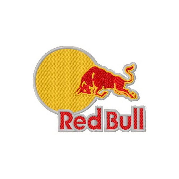 Red Bull logo 2 embroidery design - Embroidery Design