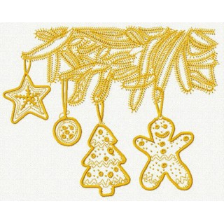Hand drawn Christmas 2 embroidery design - Embroidery Design
