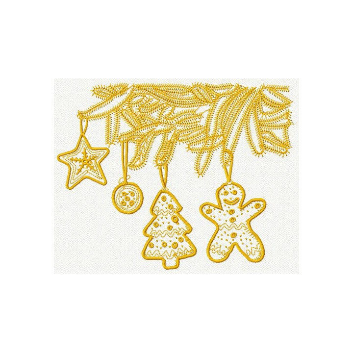 Hand drawn Christmas 2 embroidery design - Embroidery Design