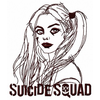 Harley Quinn 3 embroidery design - Embroidery Design
