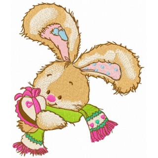 Box of candies for bunny embroidery design - Embroidery Design
