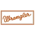 Wrangler embroidery design showcasing a bold logo, ideal for stitching on denim jackets and caps.