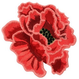 Poppy embroidery design - Embroidery Design
