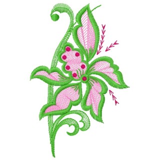 Air flowers 3 embroidery design - Embroidery Design