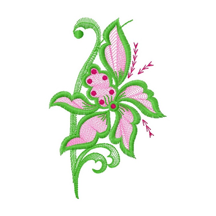 Air flowers 3 embroidery design - Embroidery Design