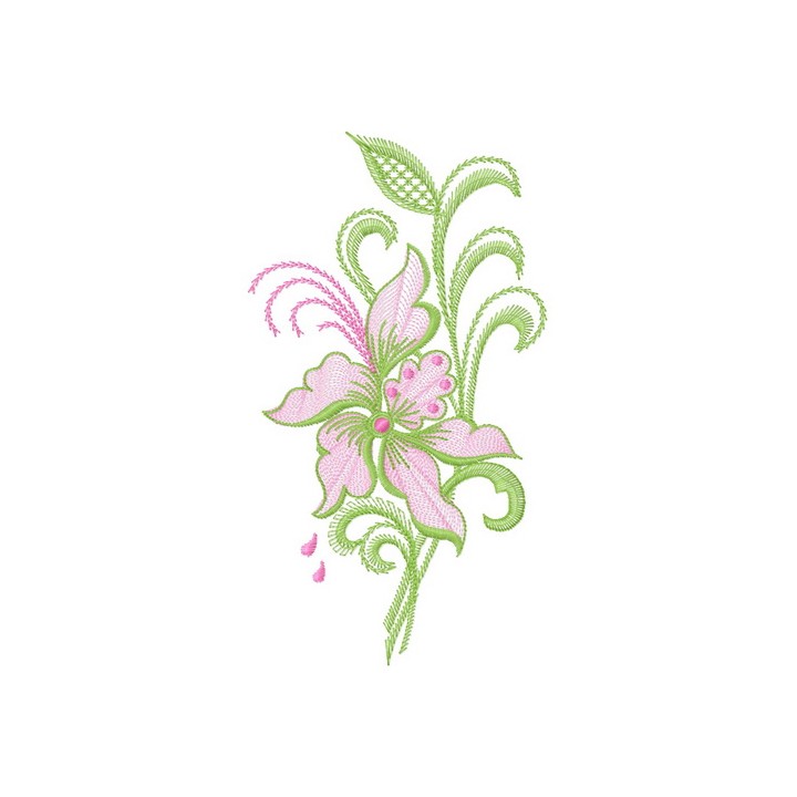 Air flowers 2 embroidery design - Embroidery Design